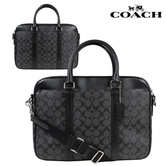 COACH PERRY SLIM BRIEF IN SIGNATURE - Picture 2 of 5